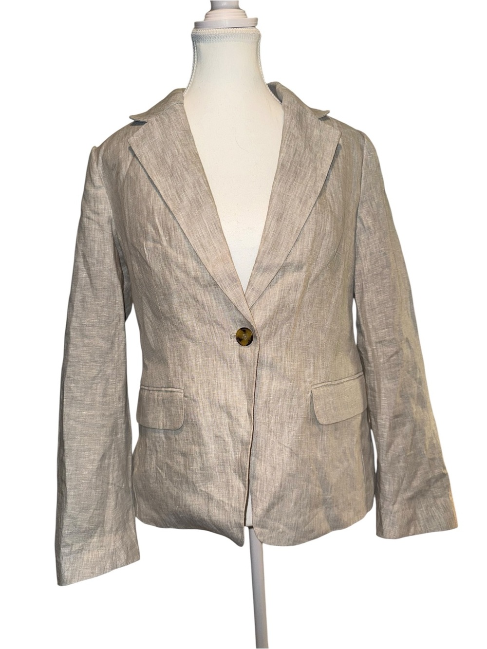 NWT- Quince 100% European Linen Structured Blazer Size Small - Picture 4 of 8